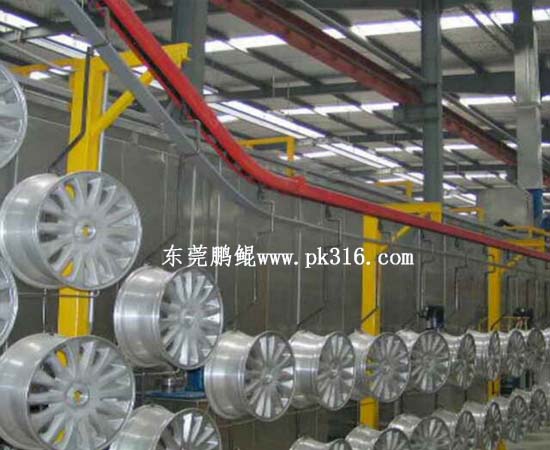 汽車鋁合金輪轂自動(dòng)噴漆線